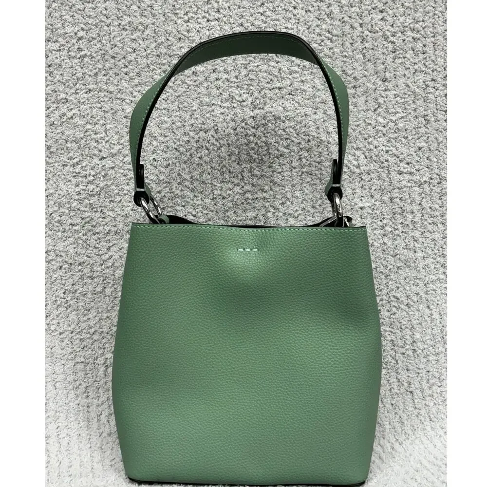 Coach Green Leather Mini Town Bucket Bag Purse 1011 #76922
